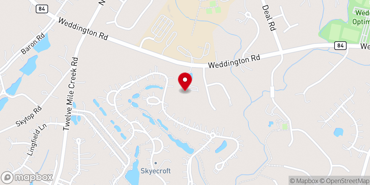 Map showing location of Graceway Baptist Church