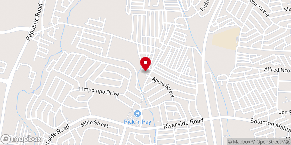 Map showing location of Save Gospel Apostolic Church