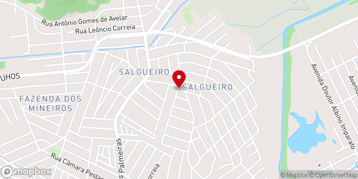 Map showing location of Primeira Igreja Batista no Salgueiro