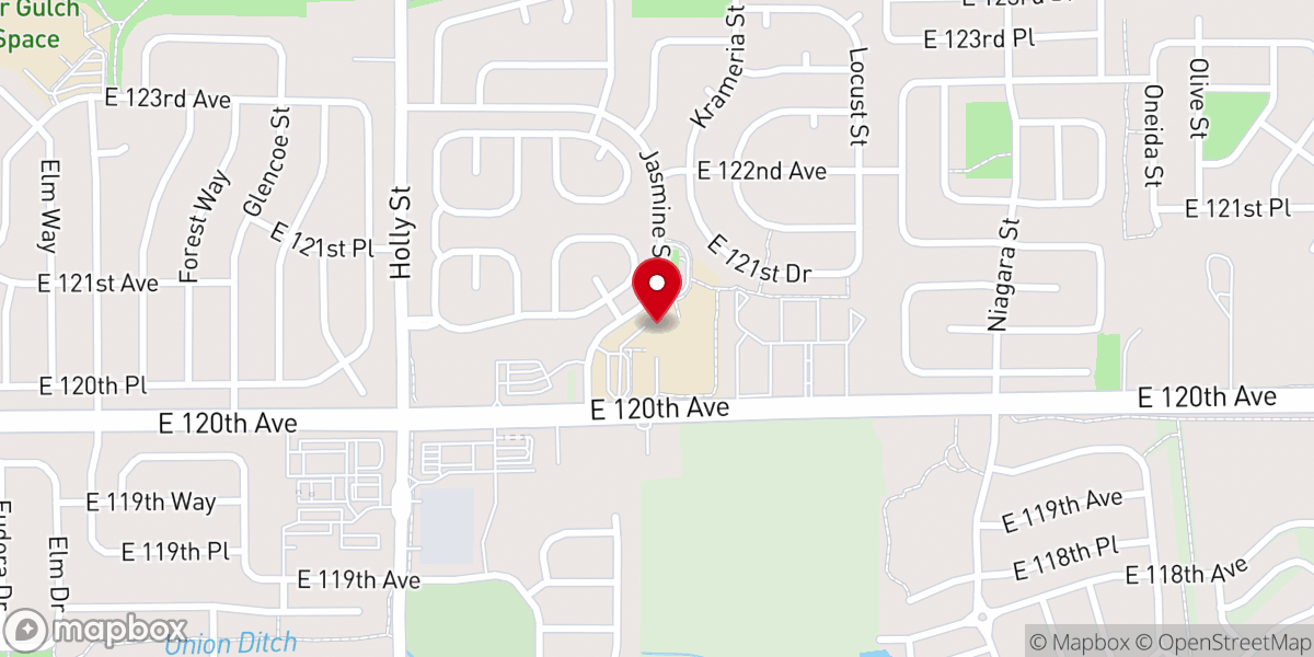 Map showing location of Echo Church