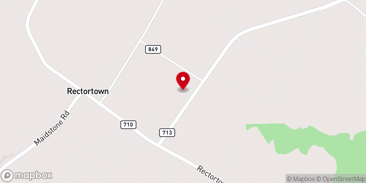 Map showing location of Mount Olive Baptist Church - Food Distribution Center