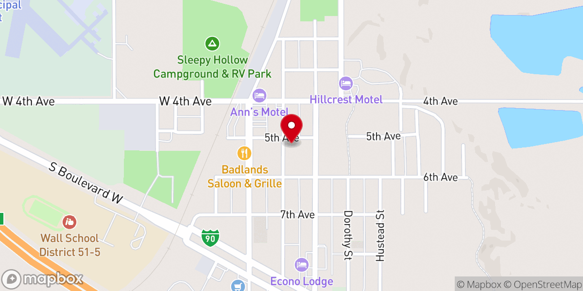 Map showing location of First Lutheran Church