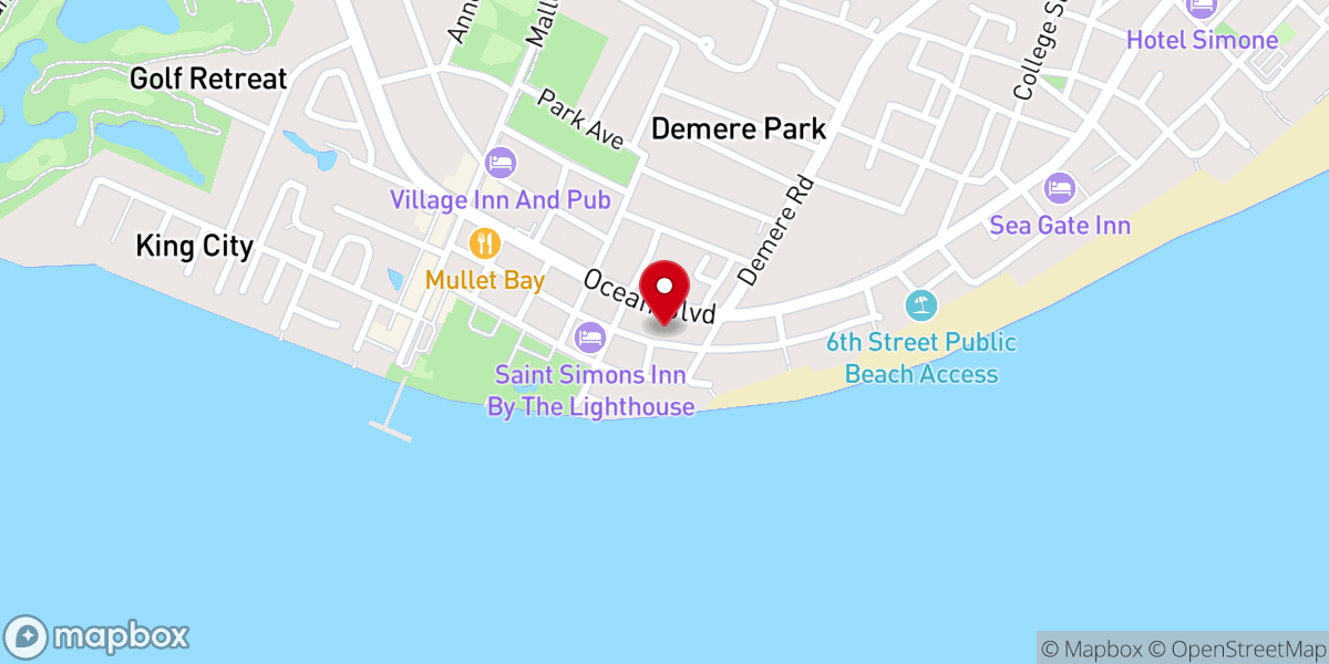 Map showing location of St Simons United Methodist Church