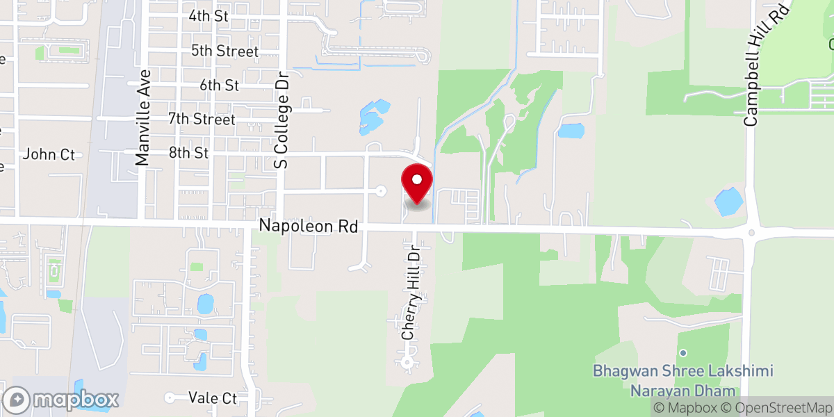 Map showing location of Bowling Green Alliance Church