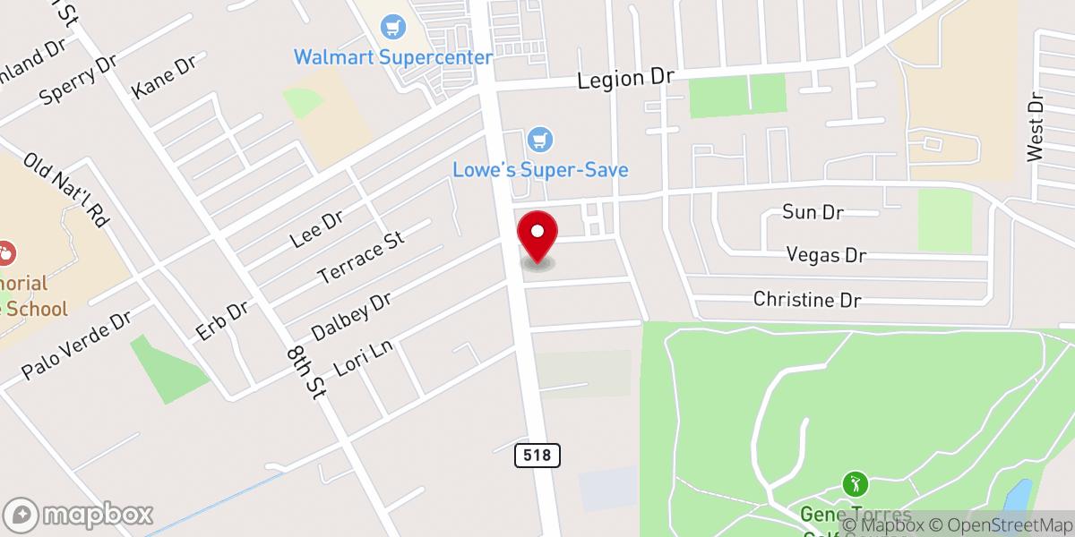 Map showing location of Immanuel Lutheran Church LCMS