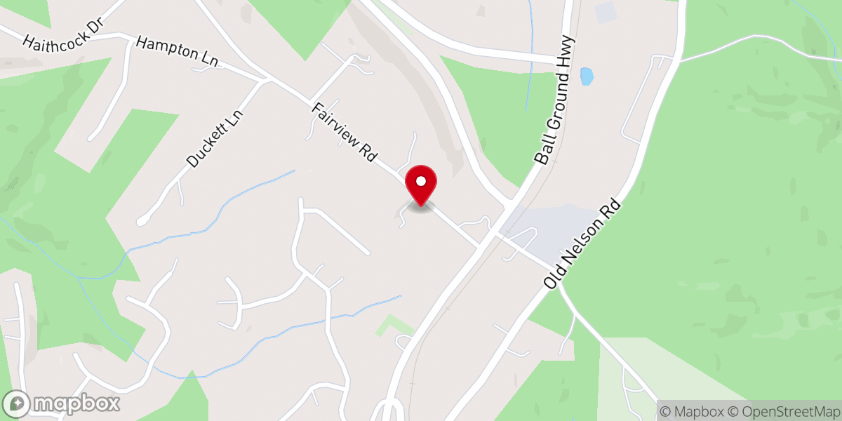Map showing location of Ballground Florist and Floral Wedding Design.