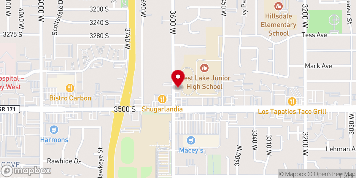 Map showing location of Iglesia Ruach de Dios