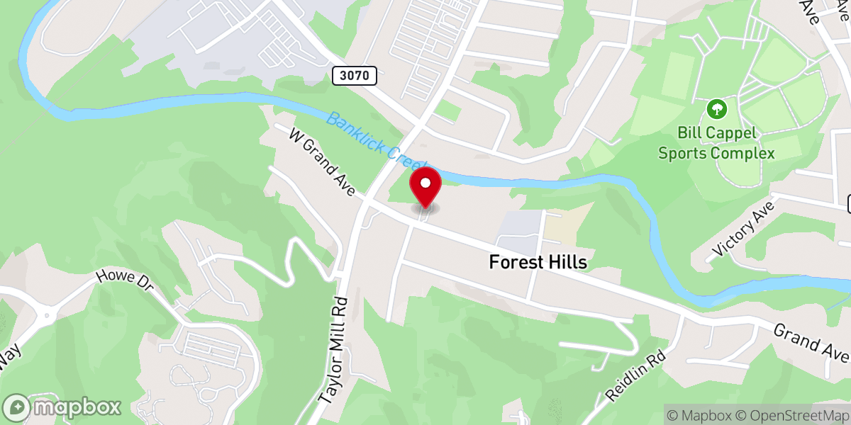Map showing location of Grand Ave Pentecostal Church Of God-Holiness