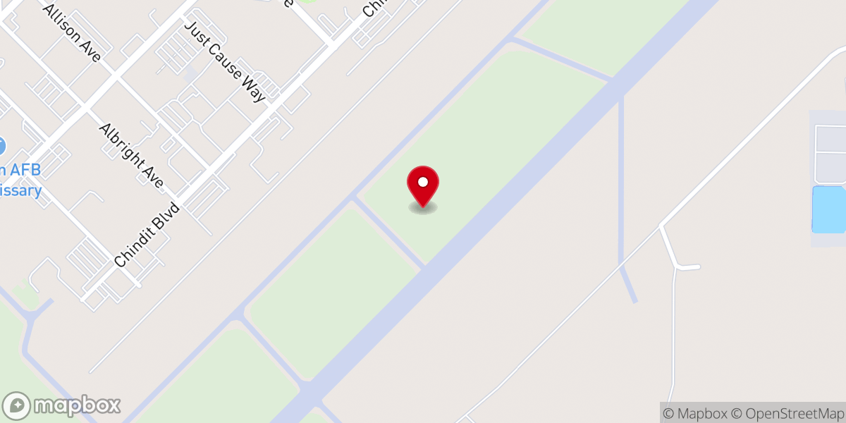 Map showing location of Cannon AFB