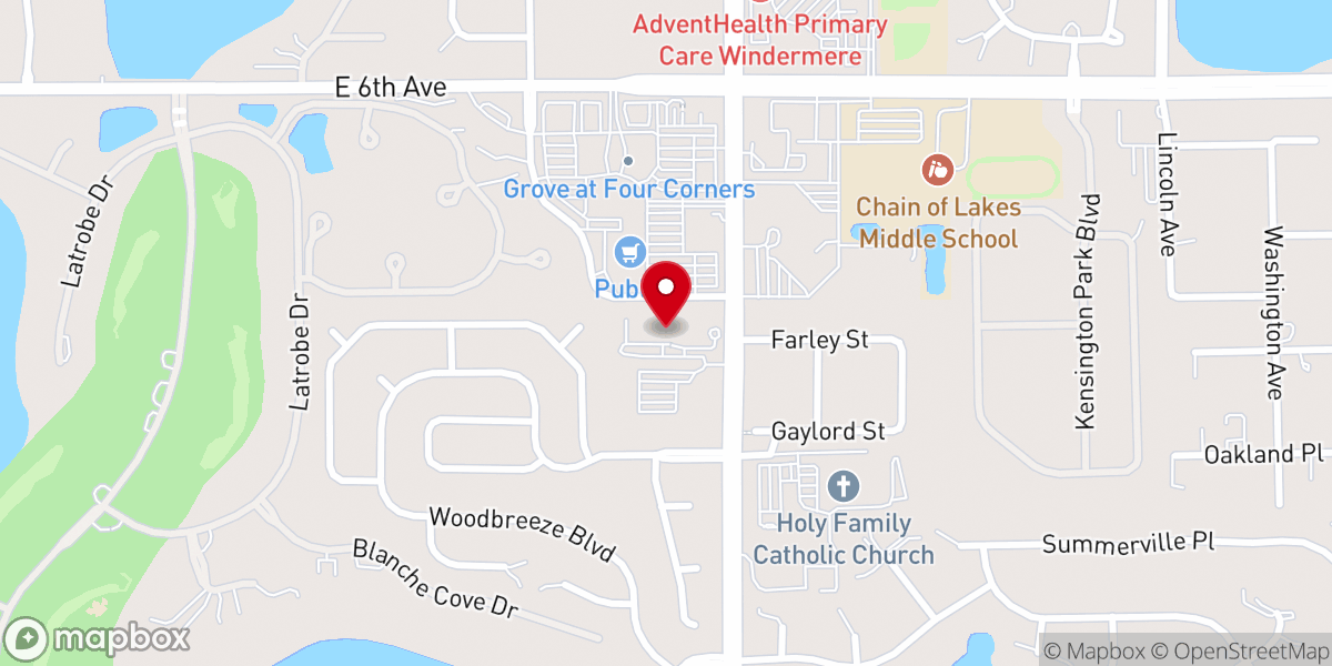 Map showing location of Church of the Ascension