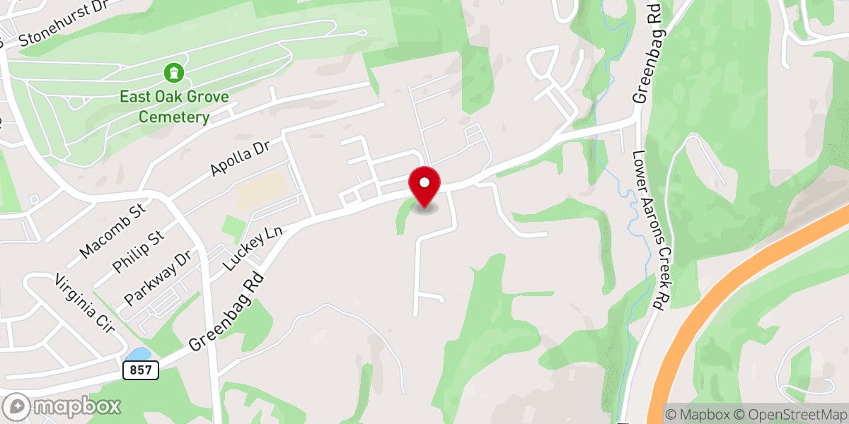 Map showing location of Glen Oaks Church of Christ