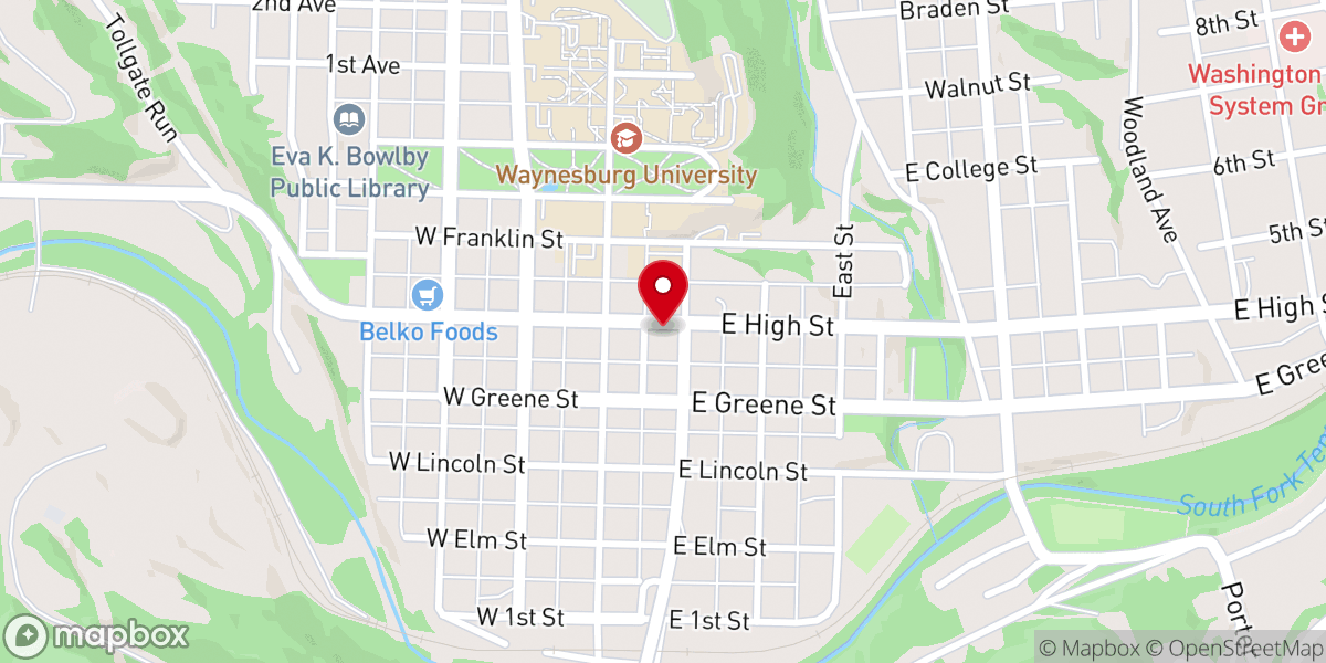 Map showing location of Catholic Charities - Greene County