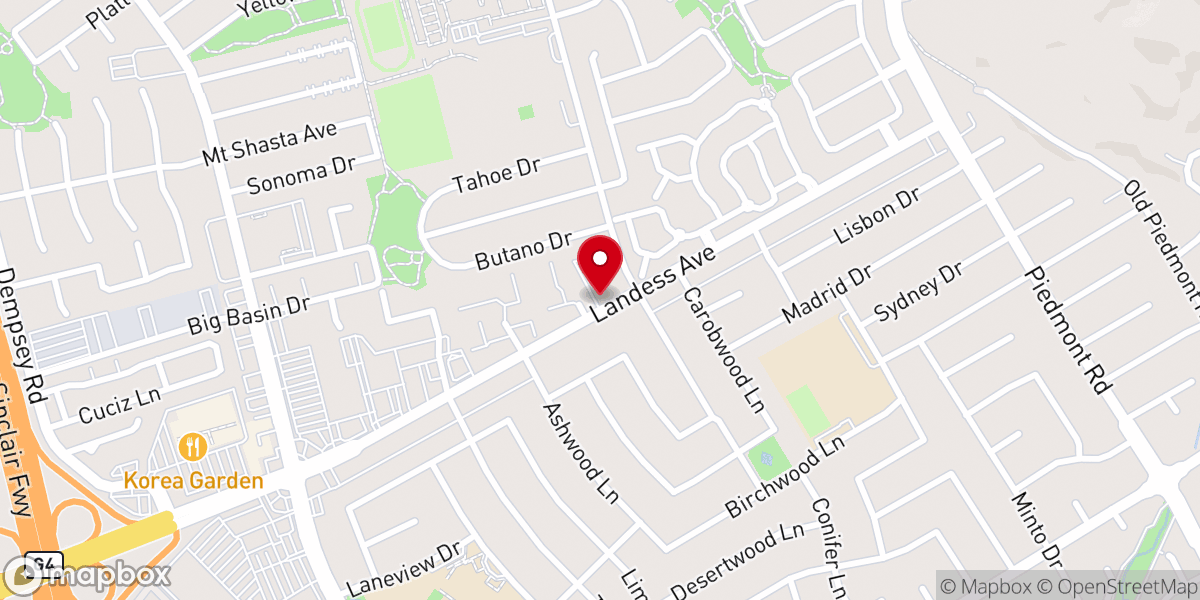 Map showing location of Milpitas Seventh-day Adventist Church