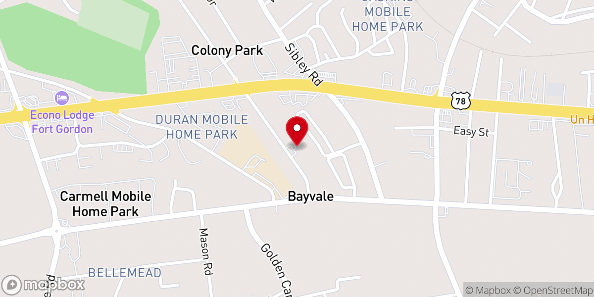 Map showing location of The Building Worship Center at Bayvale