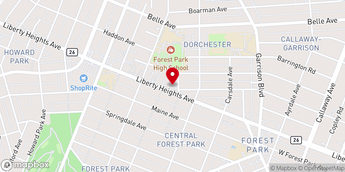 Map showing location of B3 Church Inc