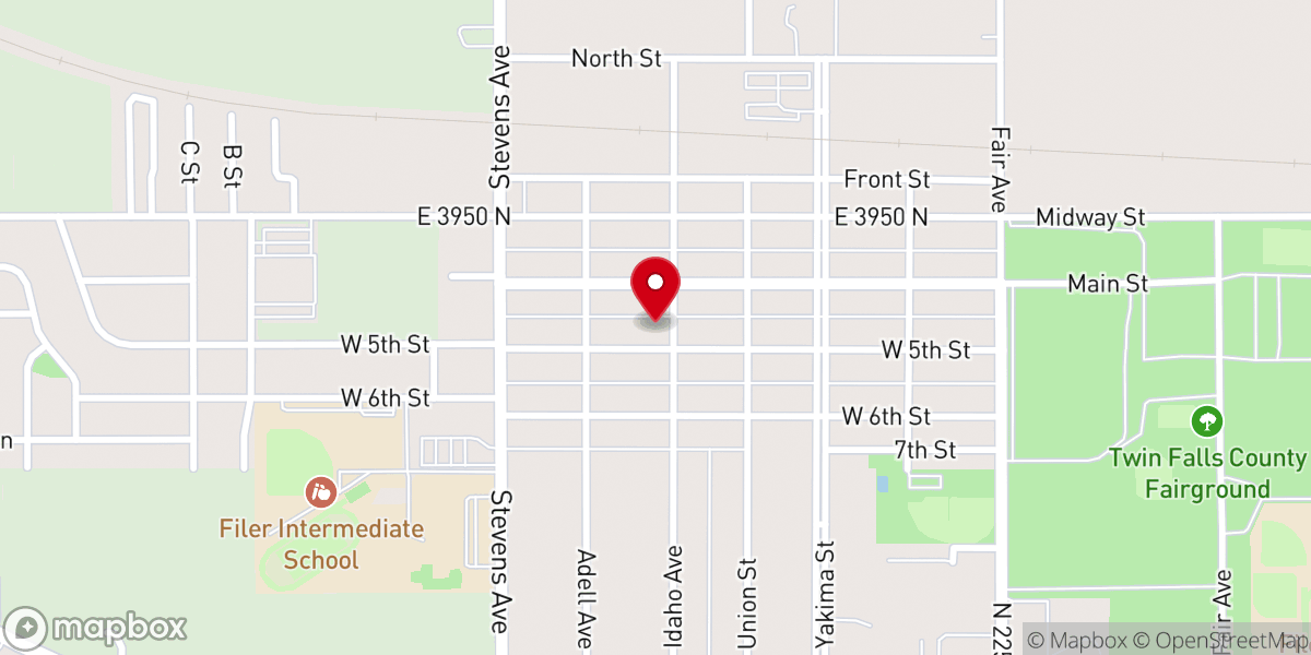 Map showing location of Penecostal Church of God
