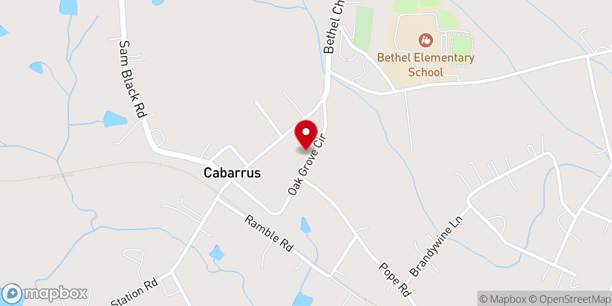 Map showing location of House of Worship Discipleship Center