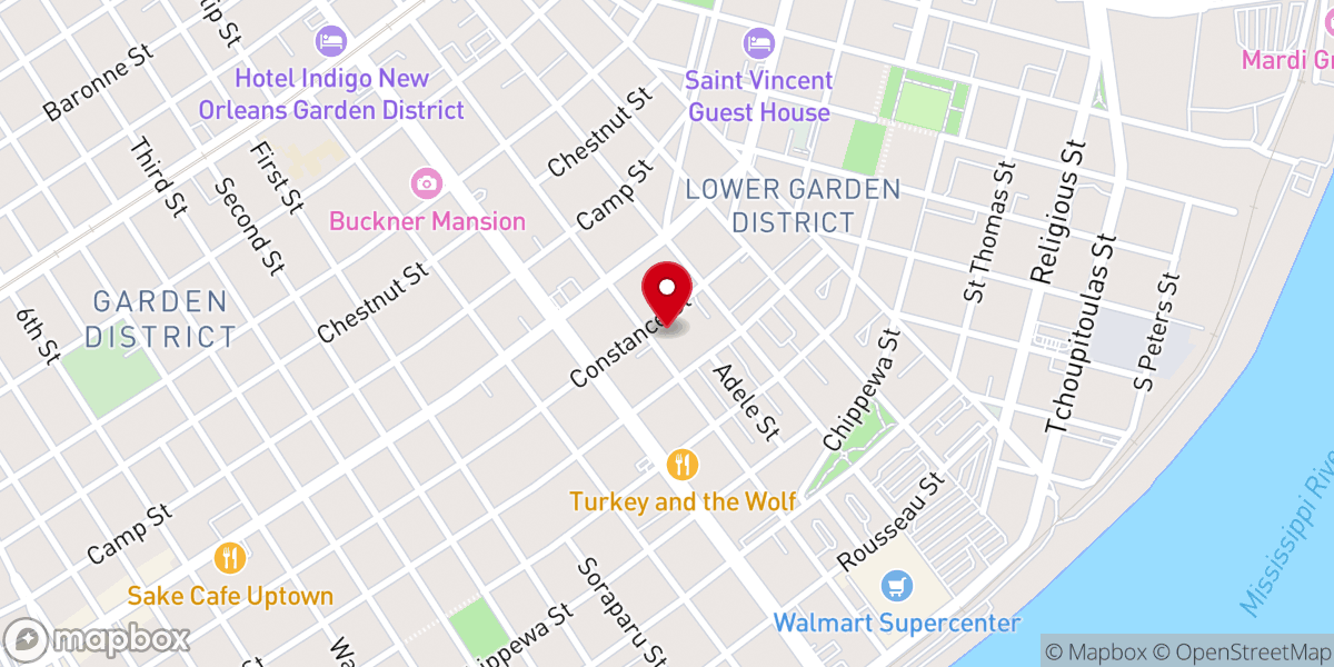 Map showing location of Saint Marys Assumption Church