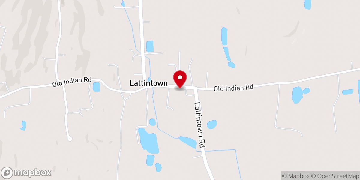 Map showing location of Lattingtown Baptist Church