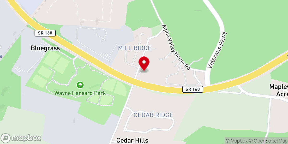Map showing location of Living Promise Lutheran Church