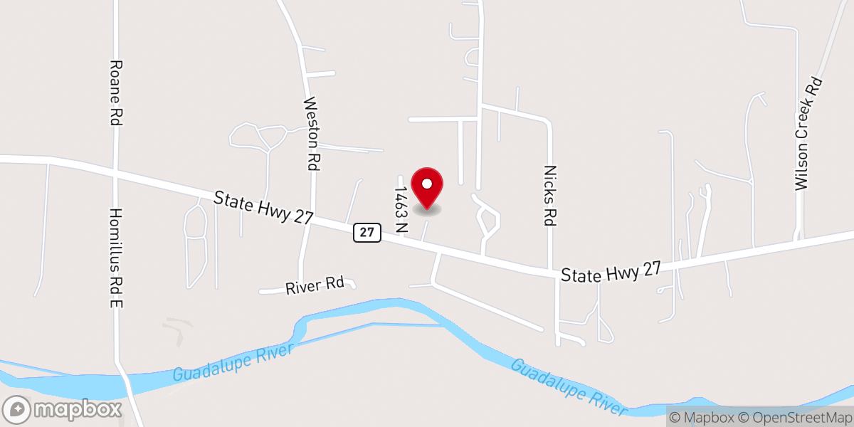Map showing location of Covenant Life Fellowship-Hill Country
