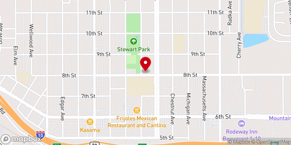 Map showing location of Center For Spiritual Living