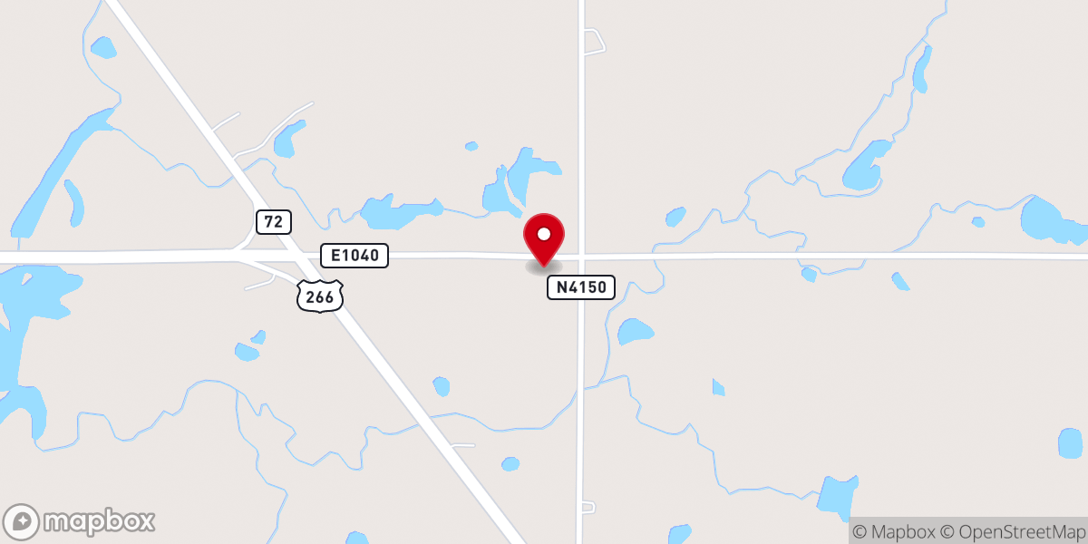 Map showing location of Elm Grove Baptist Church