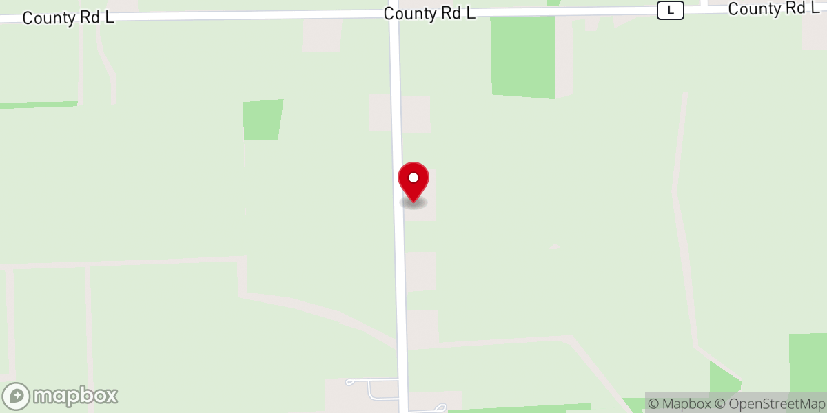 Map showing location of North Dover United Methodist Church