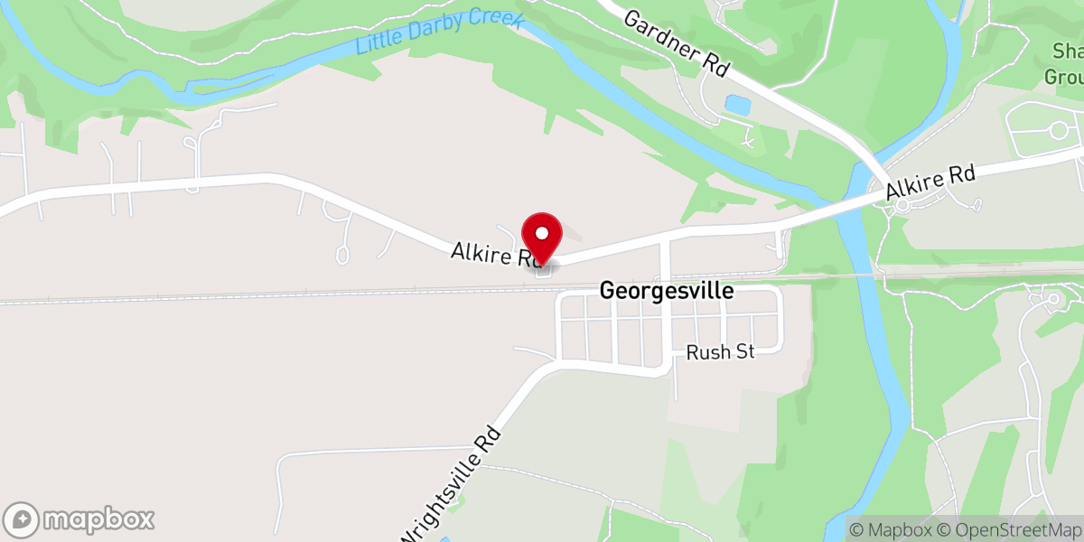 Map showing location of Slavik Bethel Church