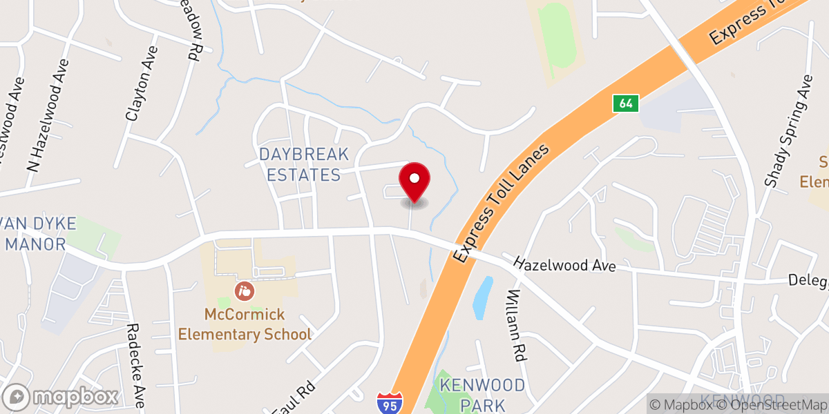 Map showing location of Freedom Church