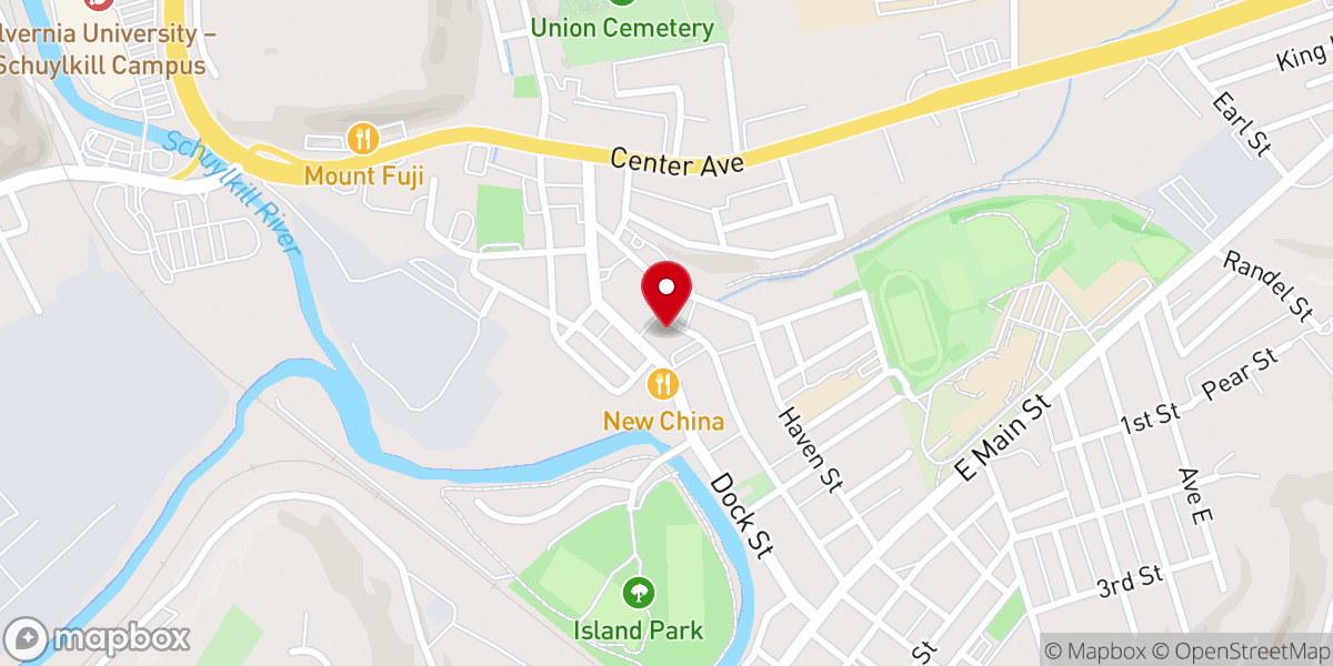 Map showing location of Jerusalem Lutheran Day Care