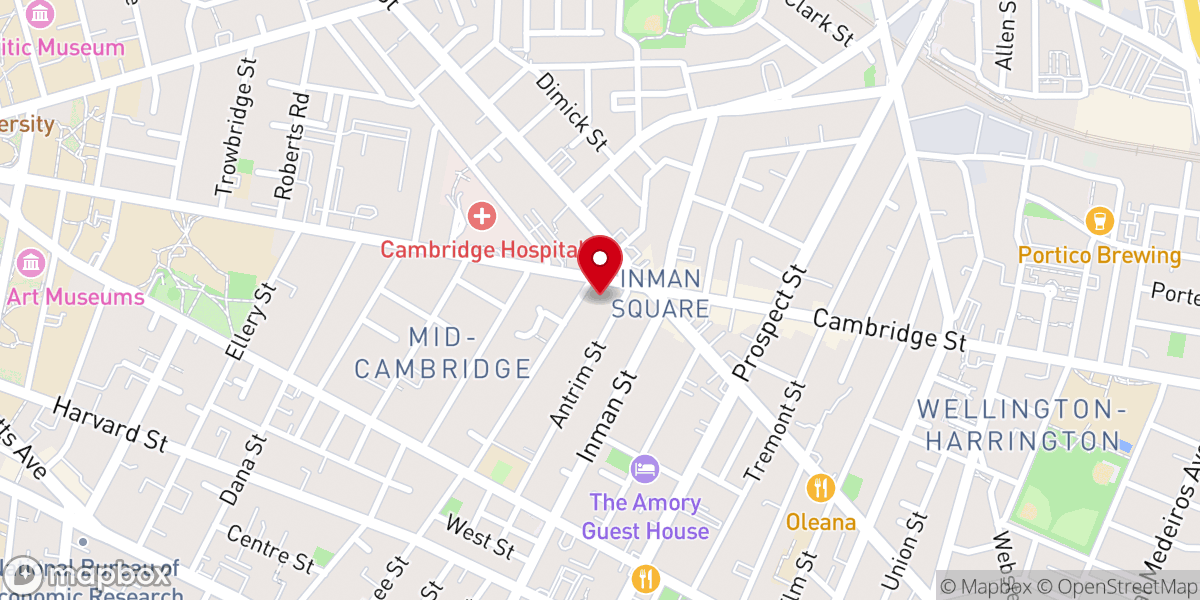 Map showing location of Greater Boston Fortress Korean Presbyterian Church