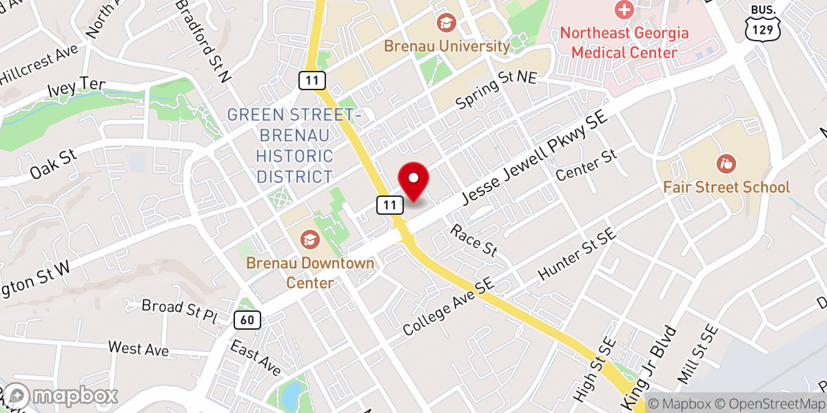 Map showing location of Center for Inspired Performance Inc