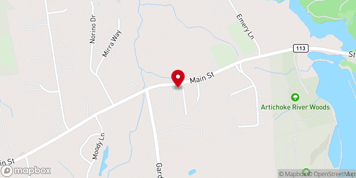 Map showing location of All Saints Episcopal Church