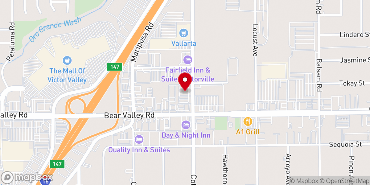 Map showing location of Turning Point Church