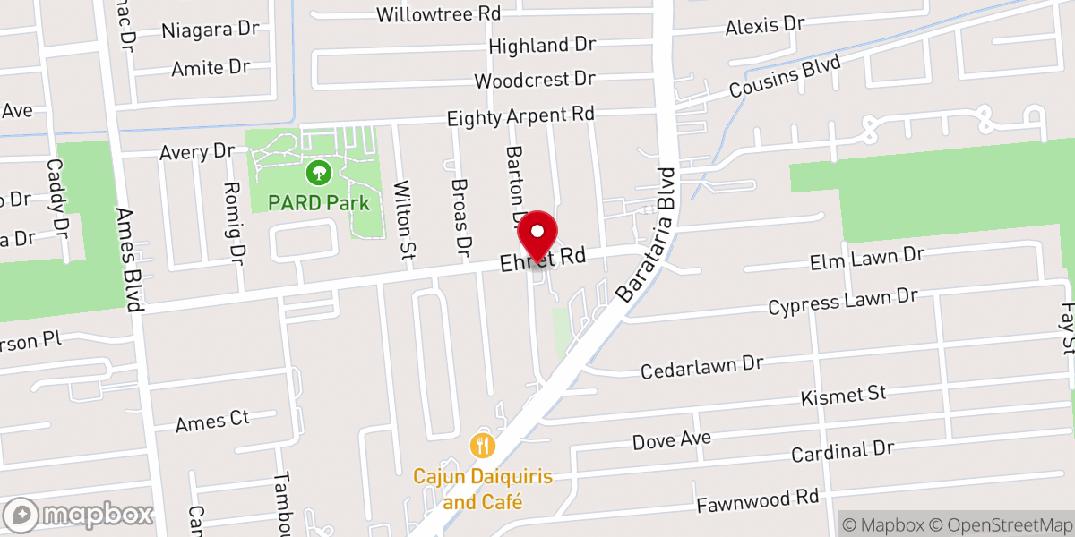 Map showing location of Christian Fellowship Church