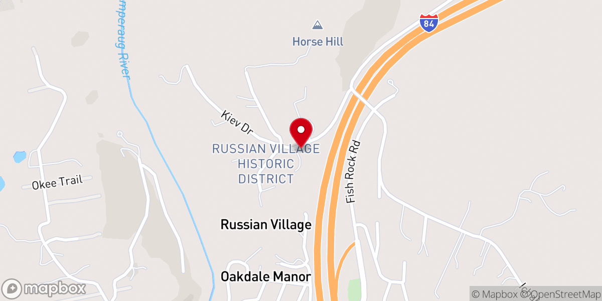Map showing location of St. Sergius Russian Orthodox Chapel