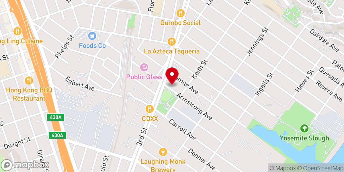 Map showing location of Little Bethany Missionary Baptist Church