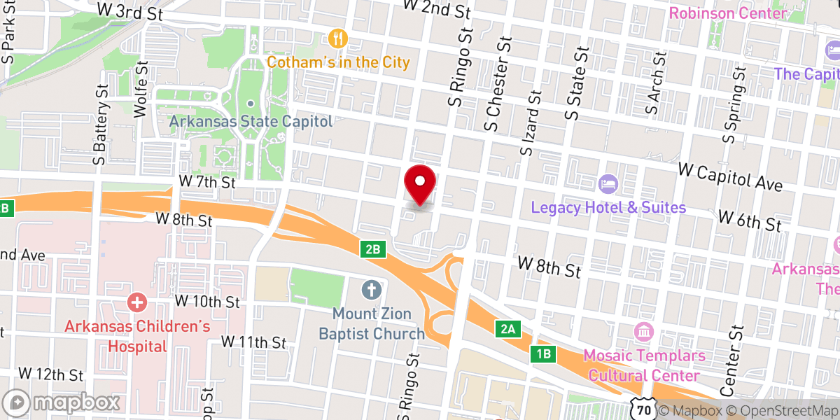 Map showing location of Canvas Community