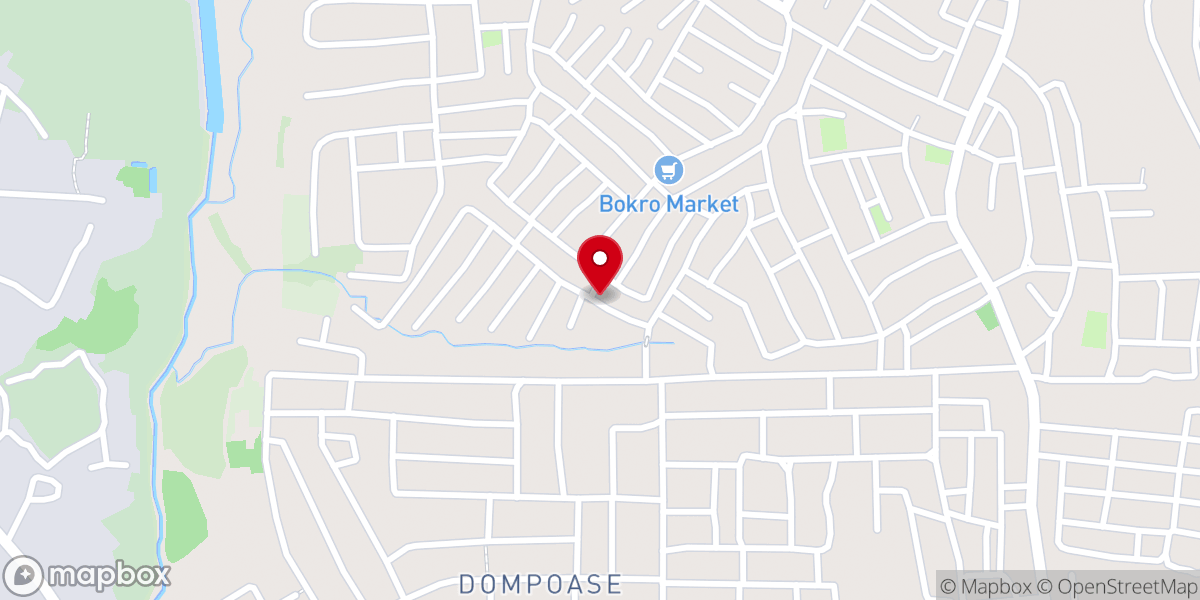 Map showing location of Pentecost church