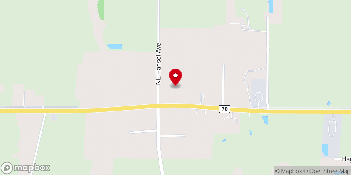 Map showing location of Church of God of Prophecy