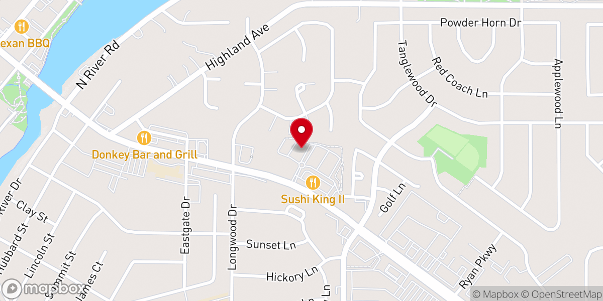 Map showing location of Aquila Christian Ministries
