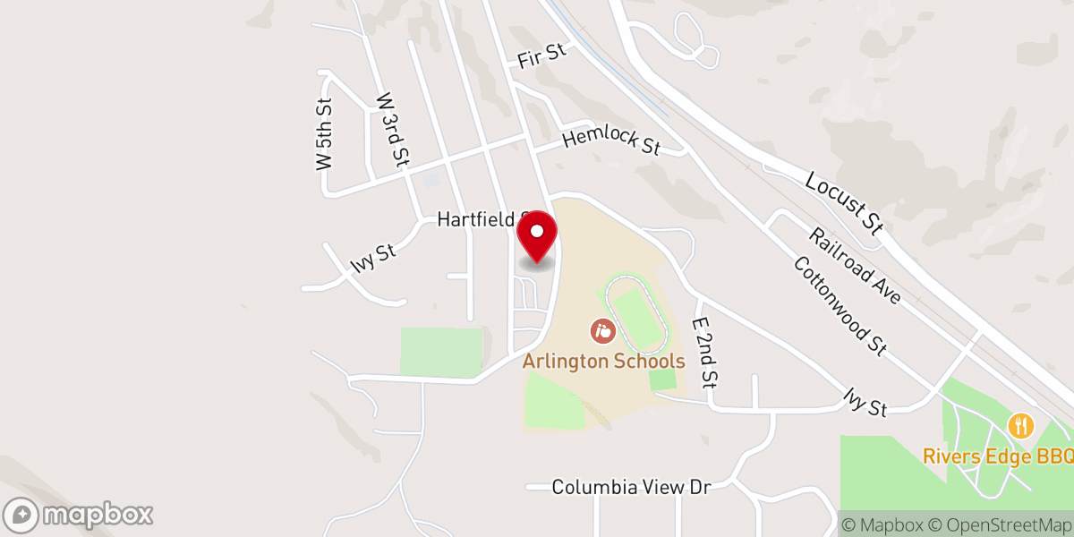 Map showing location of St. Francis Catholic Church