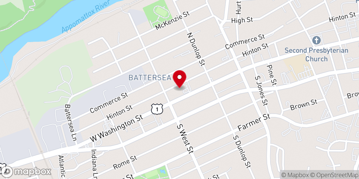 Map showing location of Harvest International Full Gospel Baptist Center, Incorporated