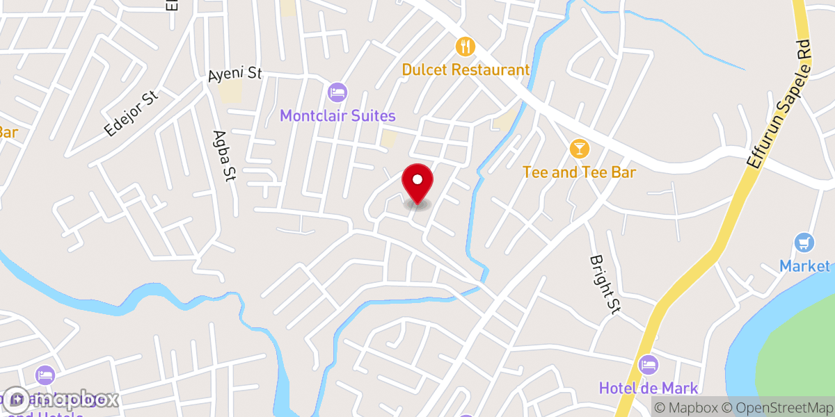 Map showing location of Amendways Baptist Church