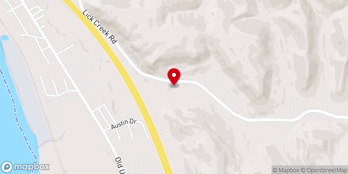 Map showing location of Enterprise Church