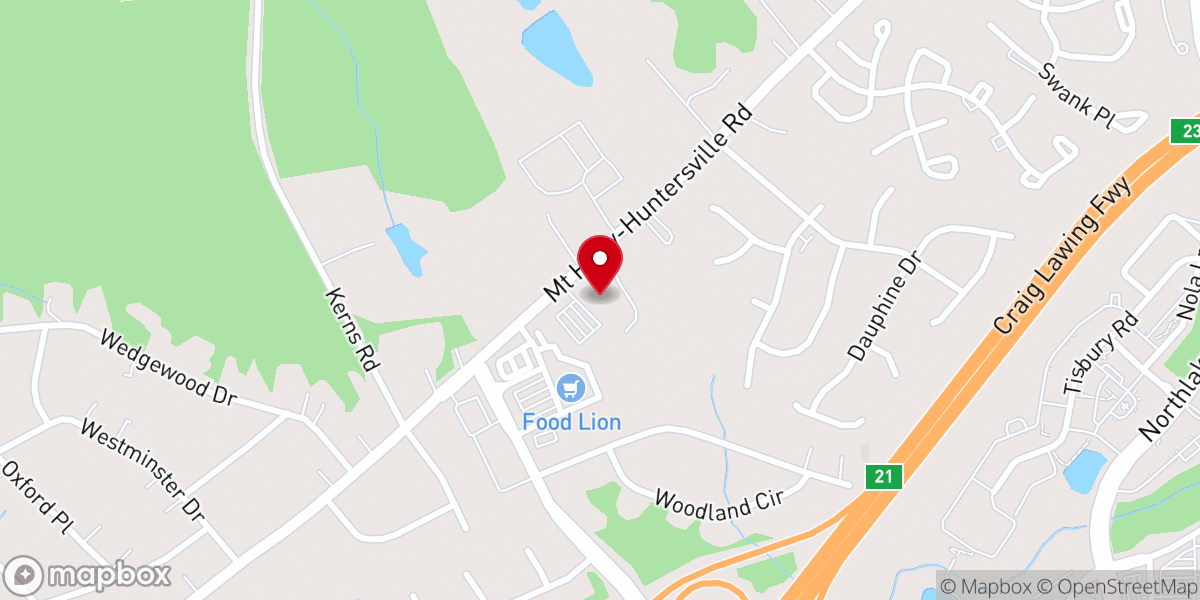 Map showing location of Assurance United Methodist Church