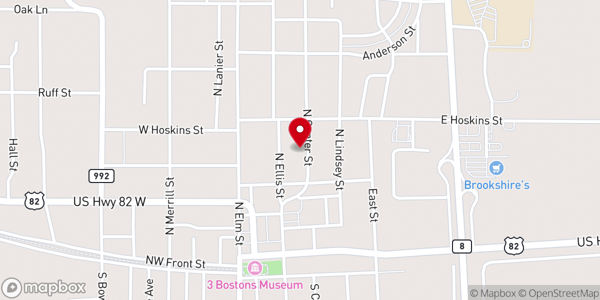 Map showing location of Chapel of Light
