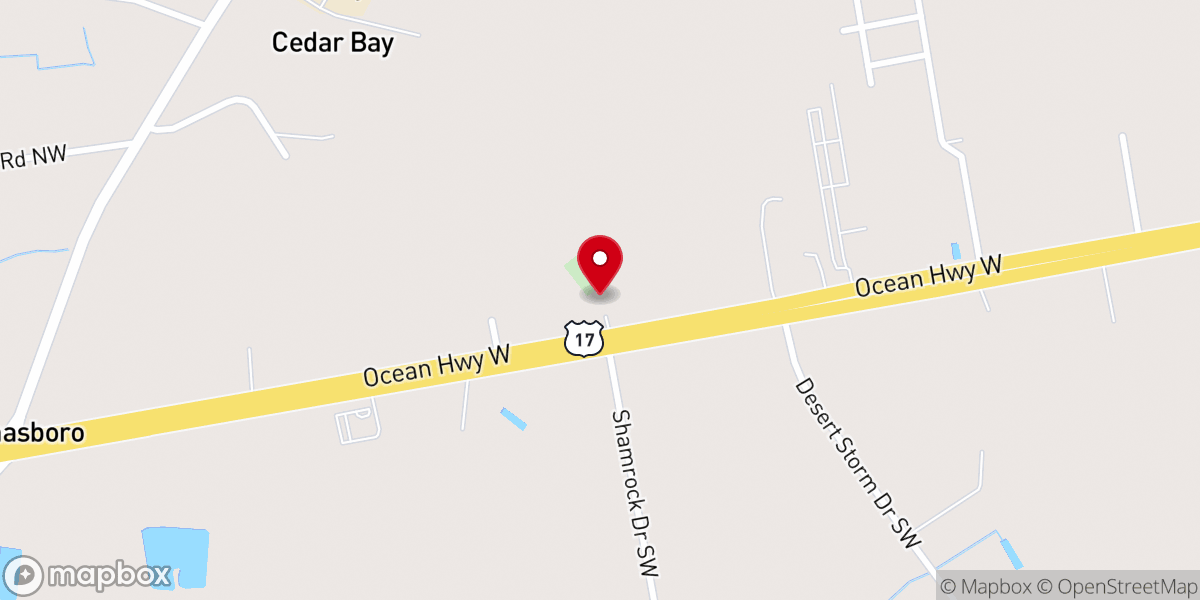 Map showing location of Holy Bethel Fire Baptized Holiness Church