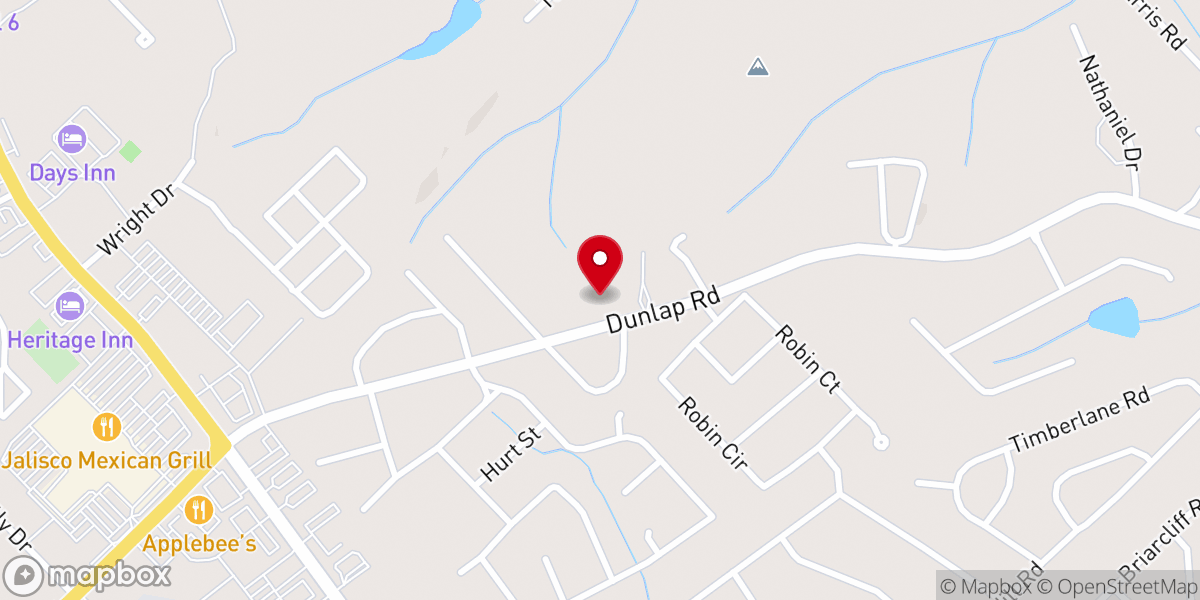 Map showing location of New Vision Church of God In Christ